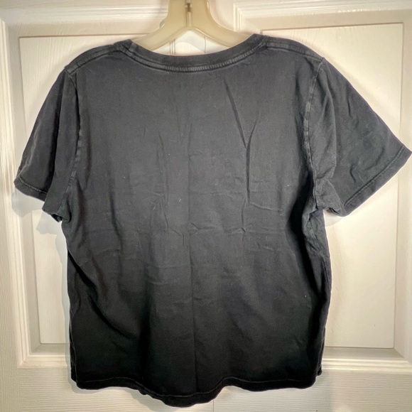 EVERLANE - The Box Cut Pocket Tee Size Medium, Washed Black - Picture 3 of 5